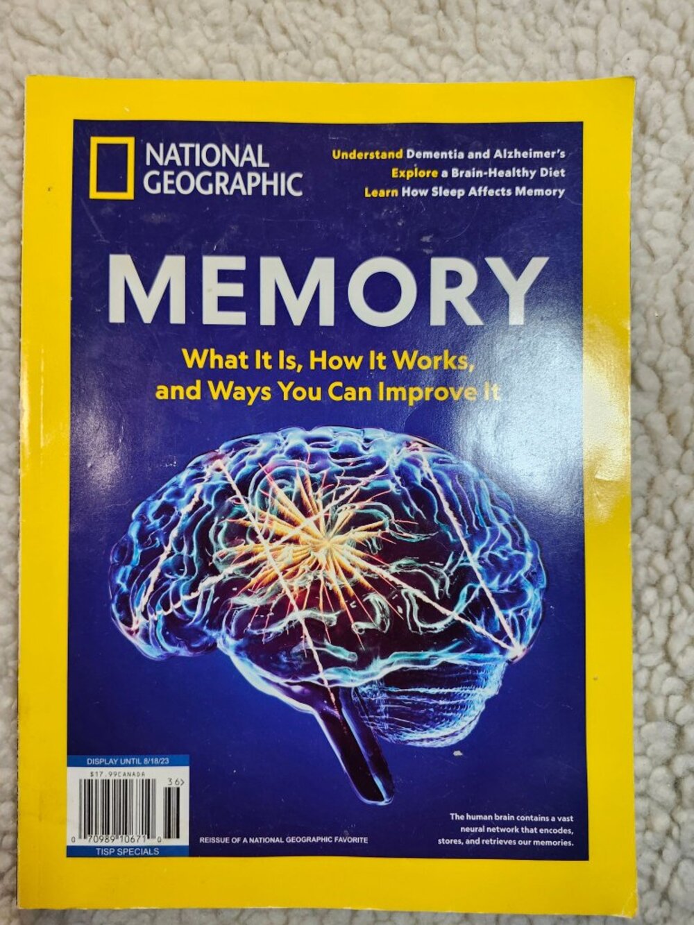 National Geographic Memory Magazine Special Publication Reissue 2023 Illustrated